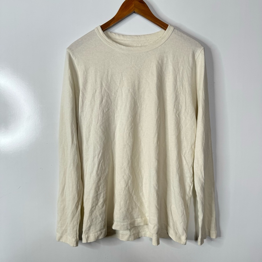 imogene + willie Cream Long Sleeve Tee